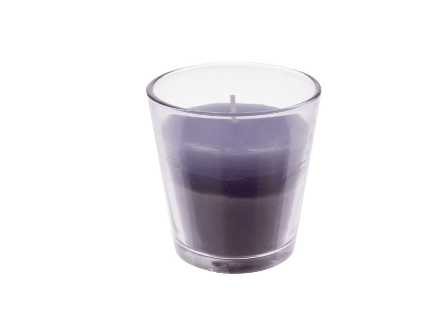 Citronella kaars in glas – paars - Wibra