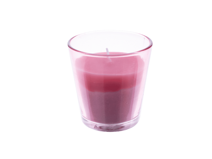 Citronella kaars in glas – roze - Wibra