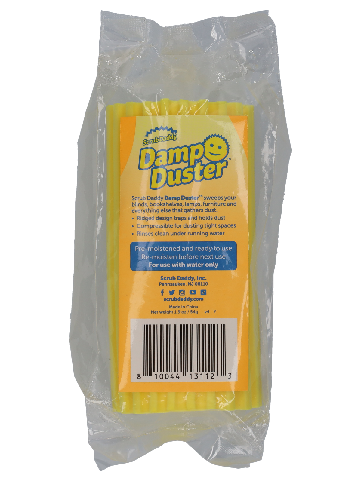  Scrub Daddy Damp Duster Silver - Dust Remover for Multi Surface  Household Cleaning, Blinds, Vents & Mirrors - Pre-Moistened in Sealed  Packaging - Contains Wheat Starch (8 Count) : Health & Household