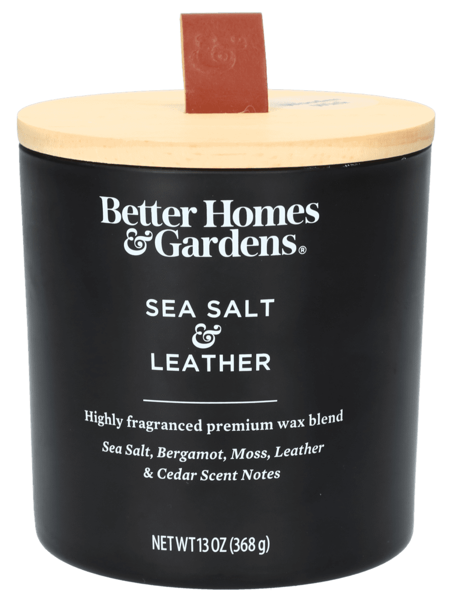 Geurkaars sea salt & leather - Wibra