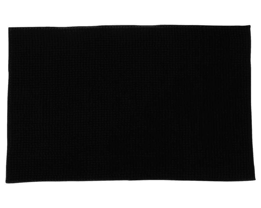 Badmat bolletjes – zwart - Wibra