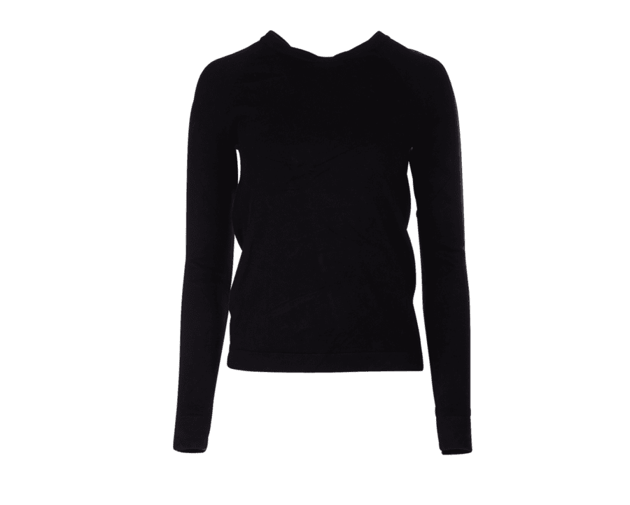 JEL 30-11 fijn gebreide trui uni – zwart, L - Wibra