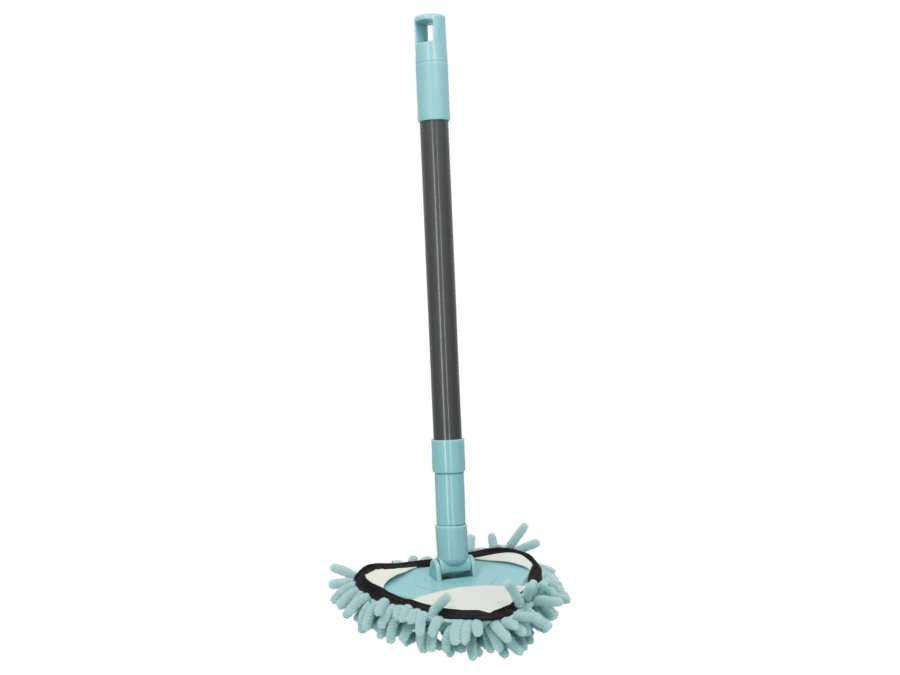 Driehoek mop microfiber – blauw - Wibra