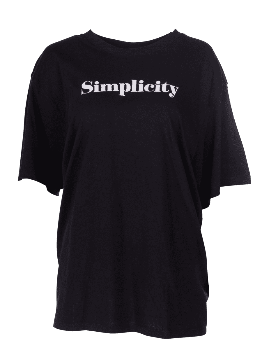 JEL 30-1 T-shirt print – plus size – zwart, 46/48 - Wibra