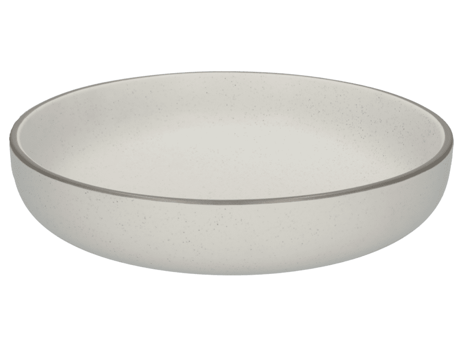 Schaal stoneware wit - Wibra