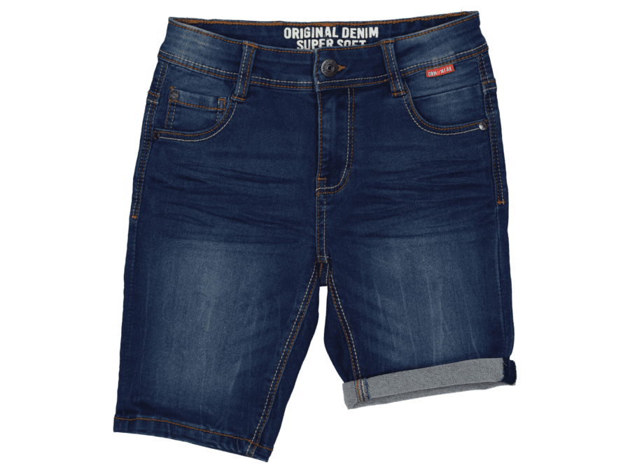 Jog jeans shorts – Donker blauw – 104 - Wibra