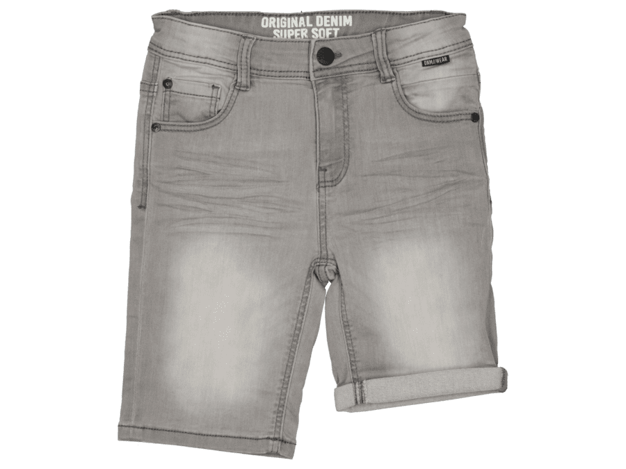 Jog jeans shorts – Grijs – 104 - Wibra