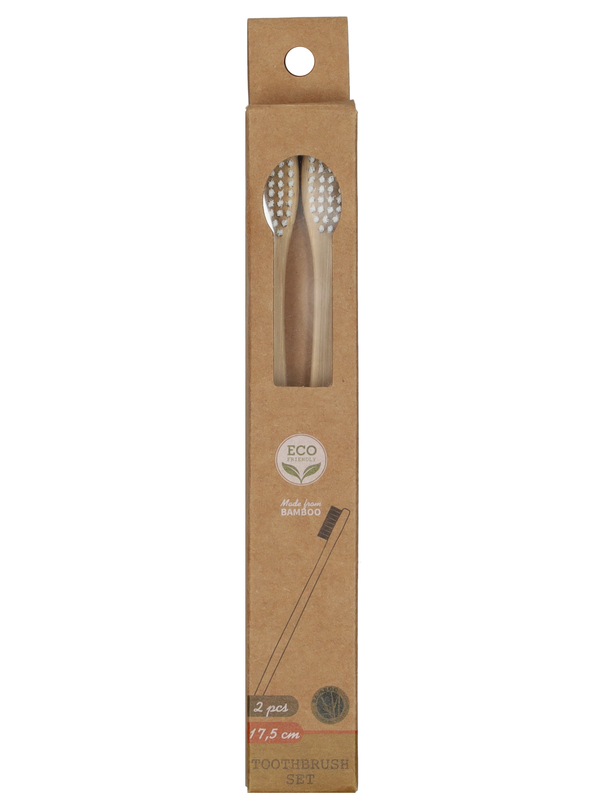 Tandenborstels bamboe 2 stuks - Wibra