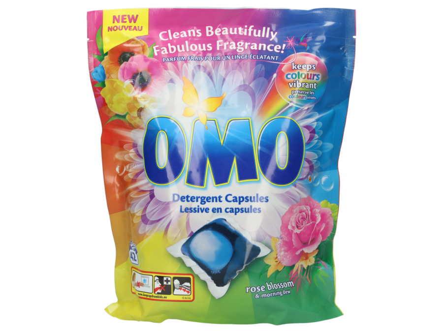 Omo wasmiddel rose blossom 42 capsules - Wibra