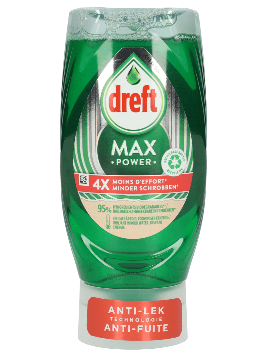 Dreft Max Power afwasmiddel megabox 8 flessen - Wibra