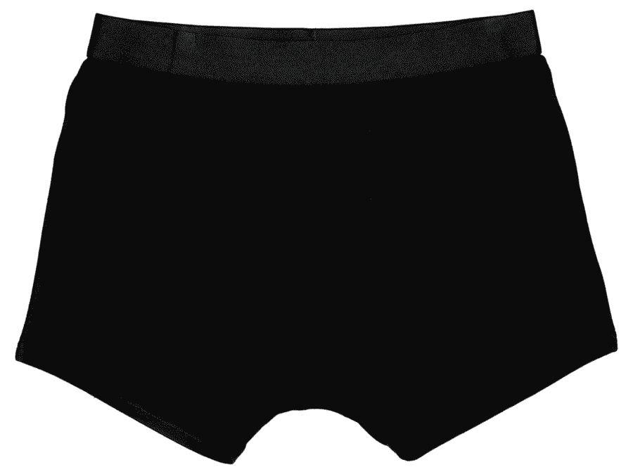 Heren boxershort uni maat XL – zwart - Wibra