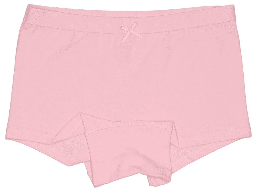 2-pack kinder meisjes boxer uni/streep – roze, 104/110 - Wibra