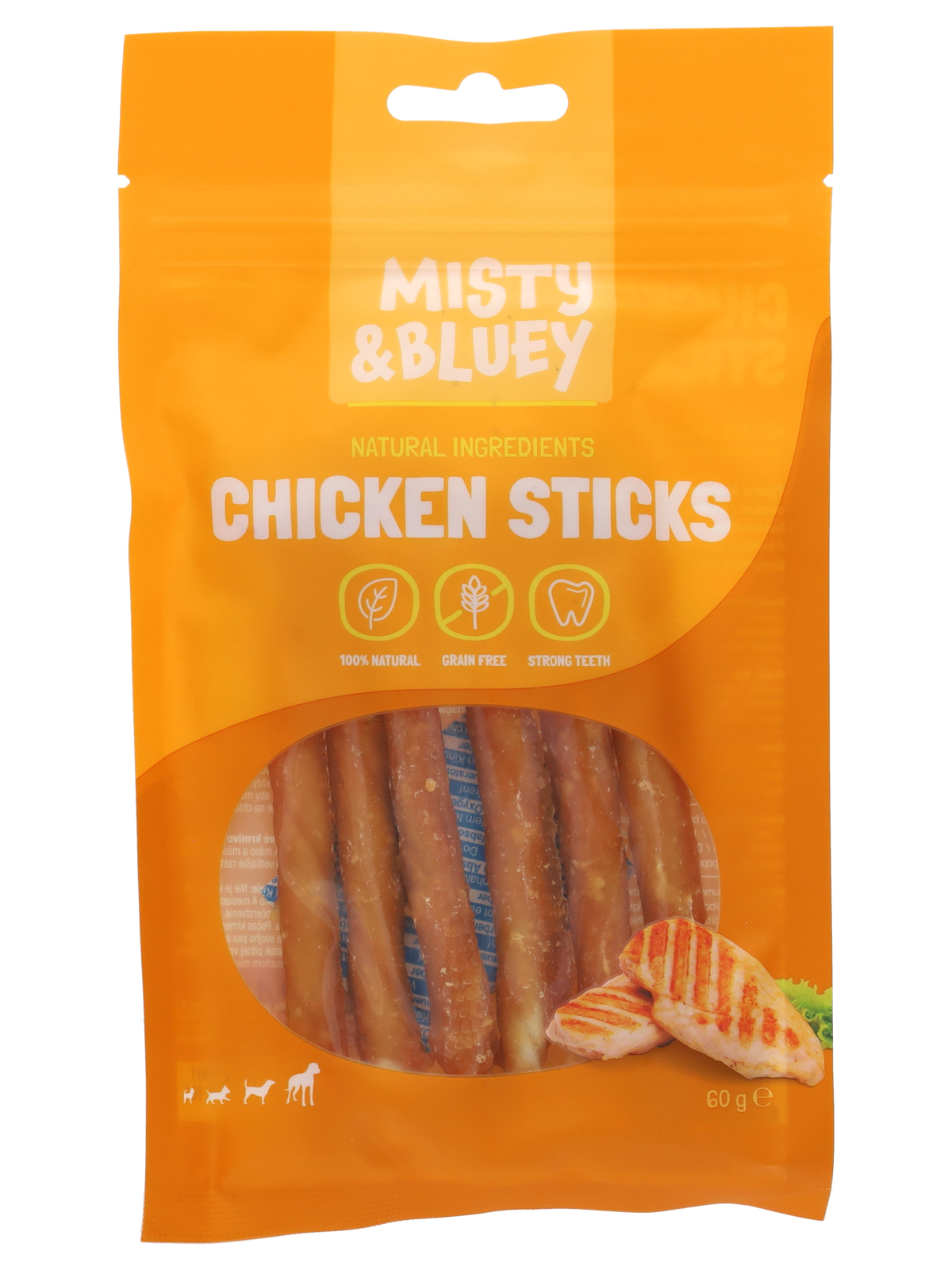 Misty & Bluey hondensnack kip 6 stuks - Wibra