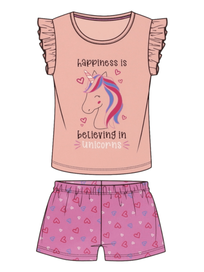 Meisjes pyjama unicorn / ijs - Wibra