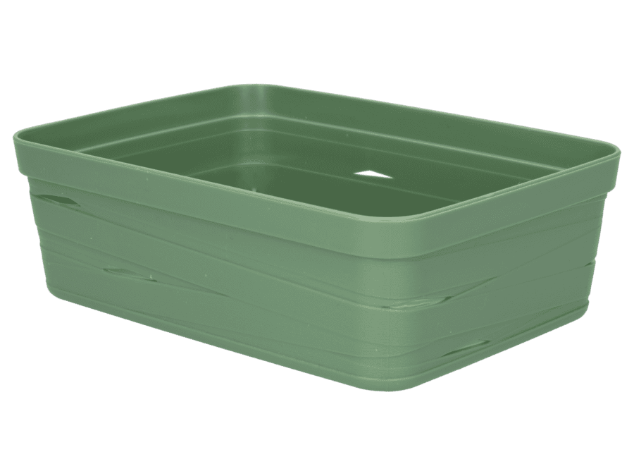 Mandje S tape design 19,8 – groen - Wibra