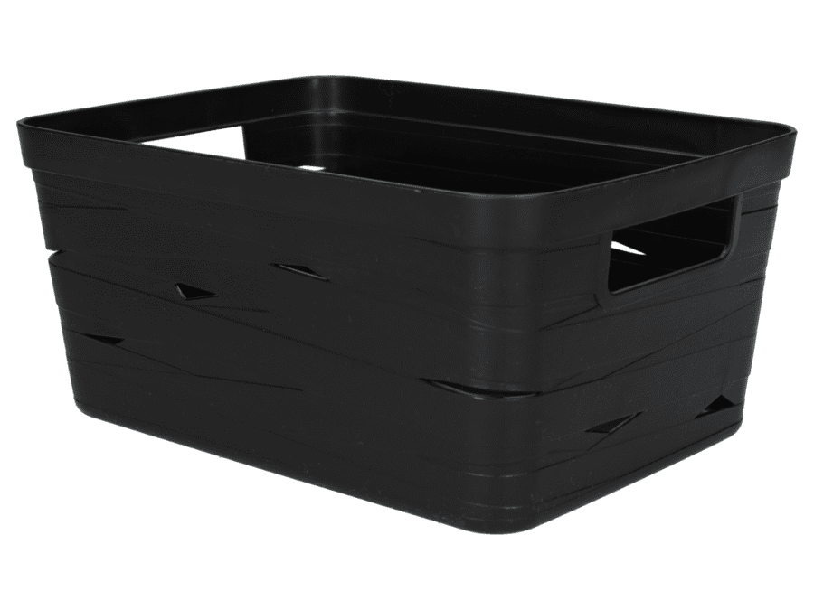 Mandje M tape design 25×1 – zwart - Wibra