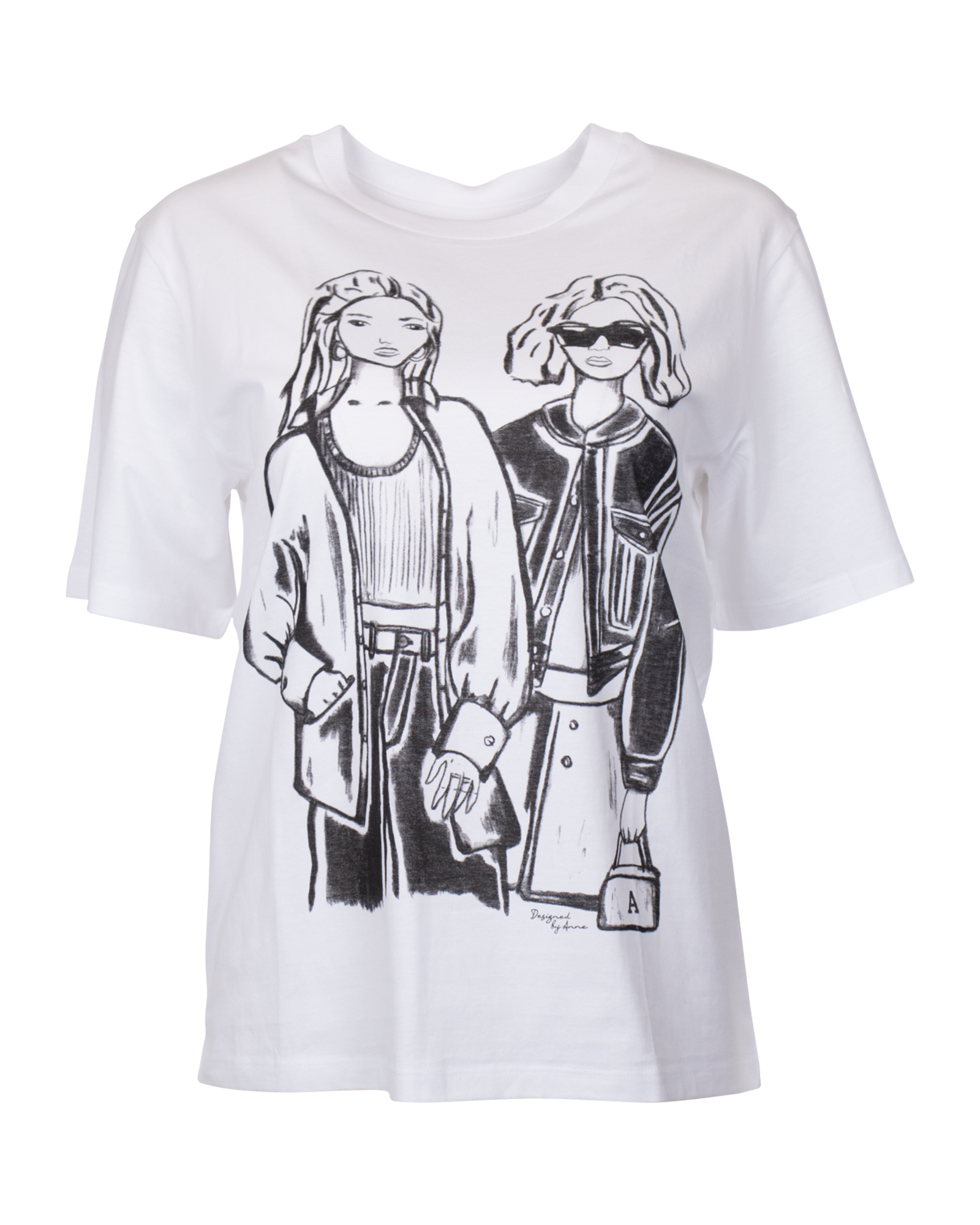 T-shirt print dames - Wibra