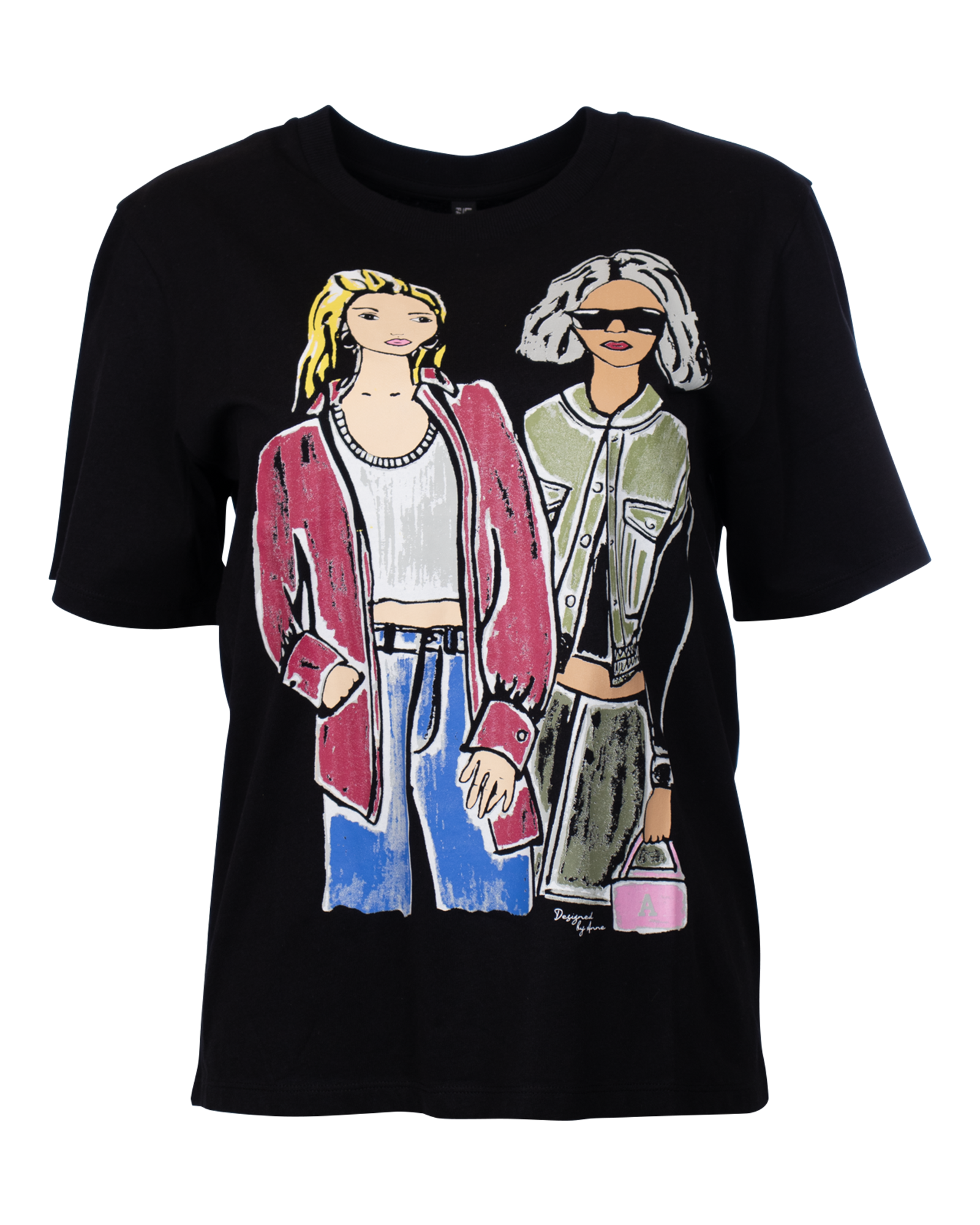 T-shirt print dames - plus size - Wibra