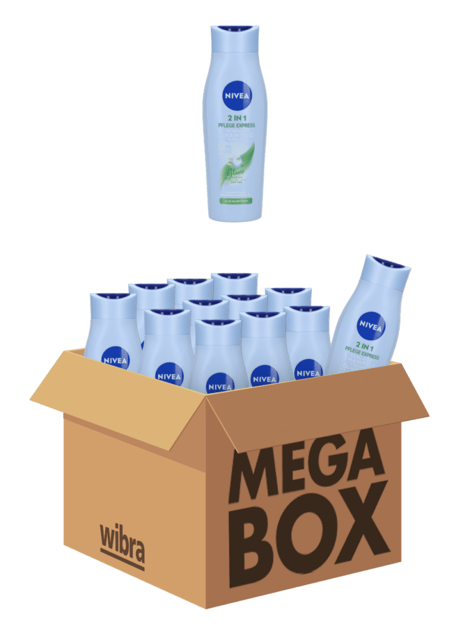 Nivea 2-in-1 Express shampoo & conditioner megabox 24 stuks - Wibra